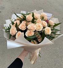 Букет Кремовые розы Латте в Задонье