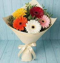 Букет цветов из:  Герберы #REPLACE_PRED# Задонье