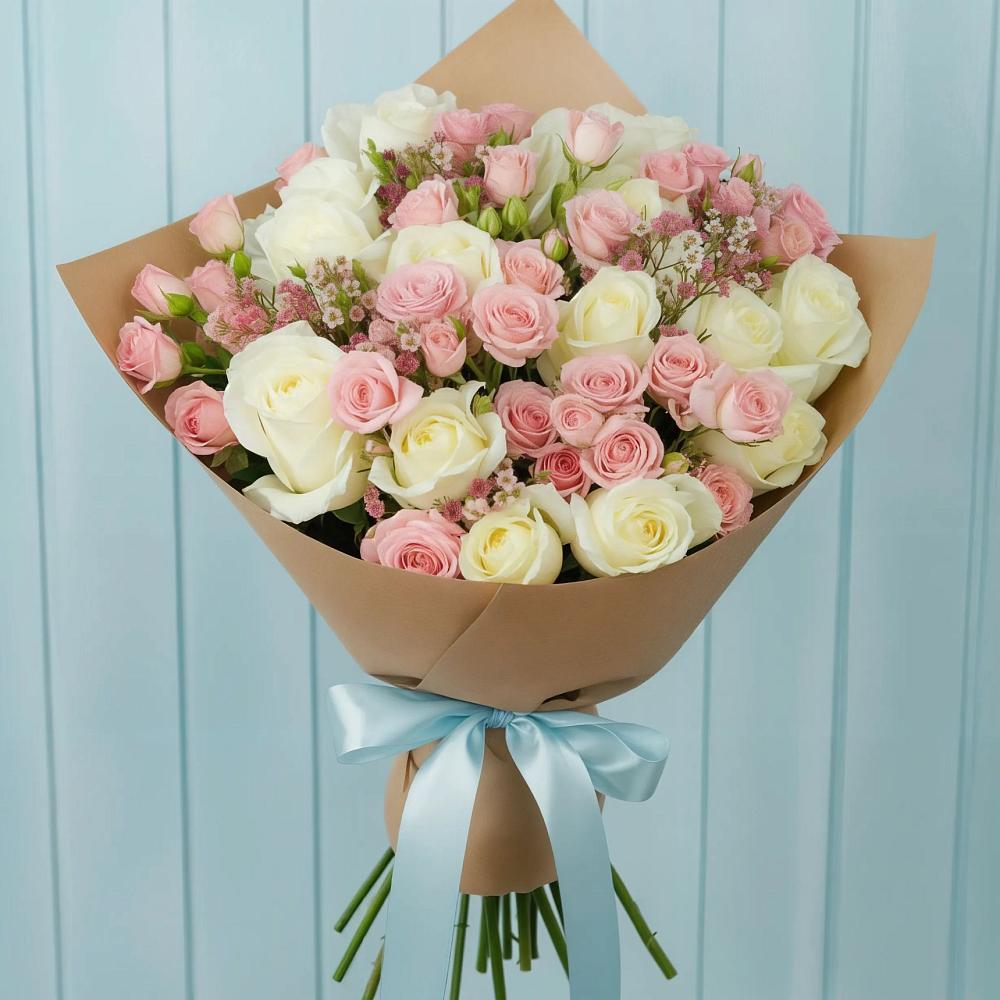 Букет цветов из: Розы в Задонье