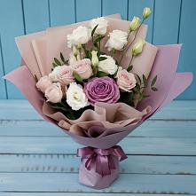 Букет цветов из:  Розы и Лизиантусы в Задонье