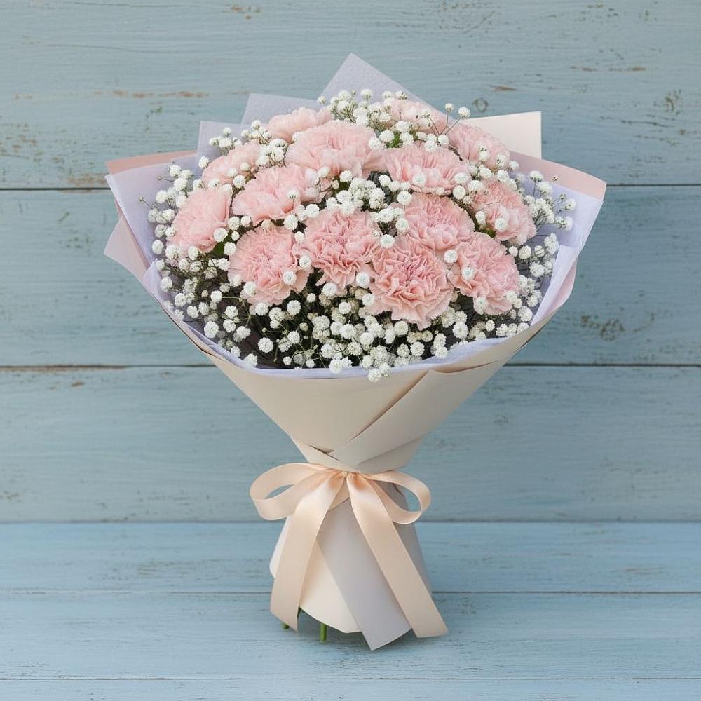 Букет цветов из: Гвоздики в Задонье