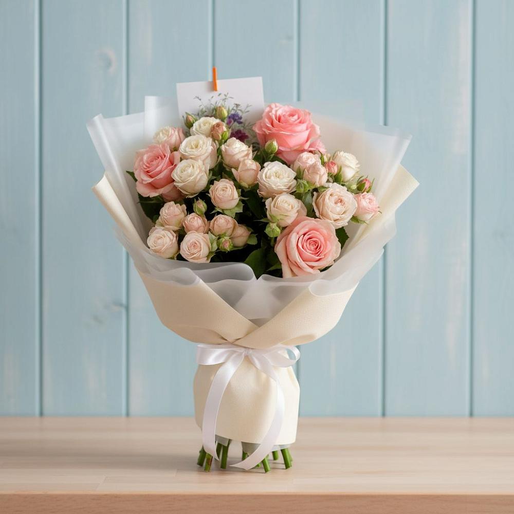 Букет цветов из: Розы в Задонье