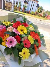 Букет цветов из:  Герберы #REPLACE_PRED# Задонье