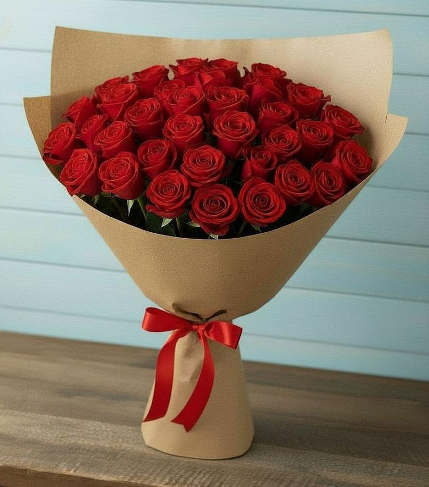 Букет Красные розы Милано в Задонье