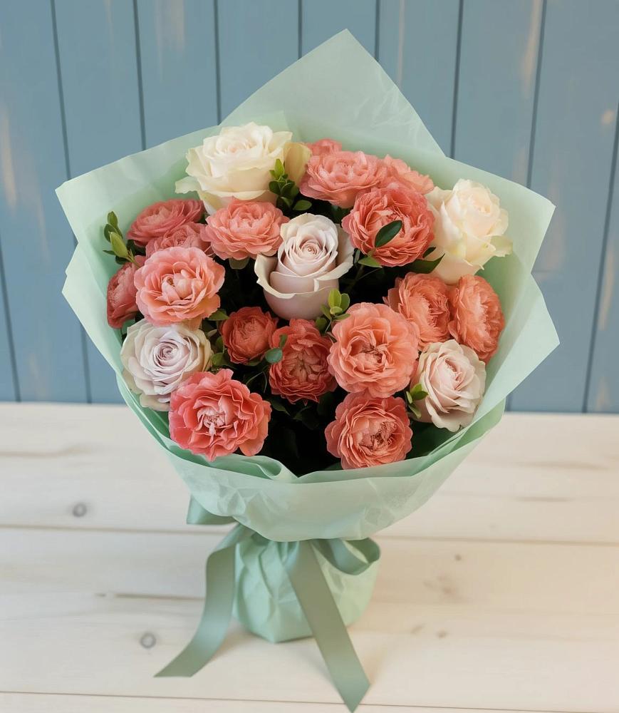 Букет цветов из: Розы в Задонье