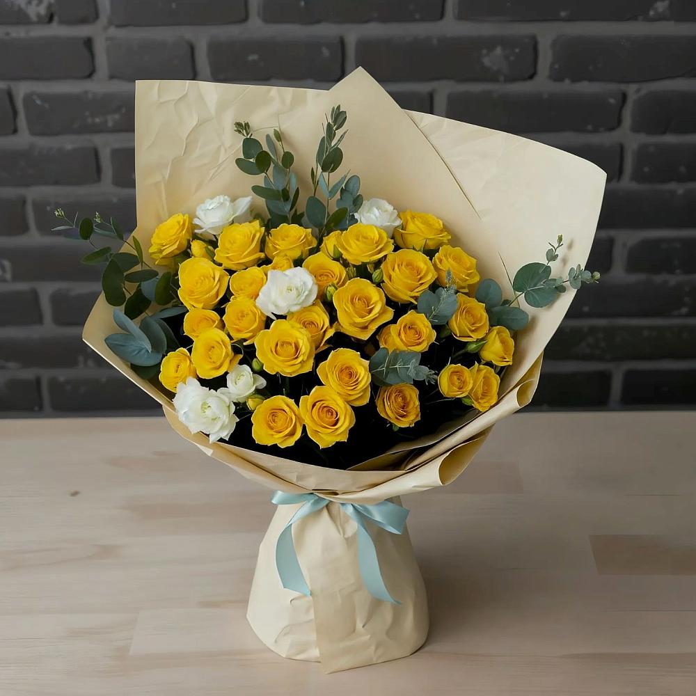 Букет цветов из: Розы в Задонье