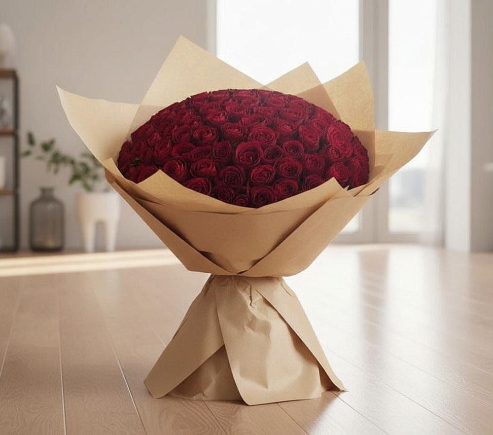 Букет 101 Красная роза в Задонье