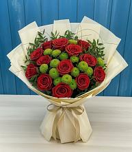 Букет цветов из:  Розы и Хризантемы в Задонье