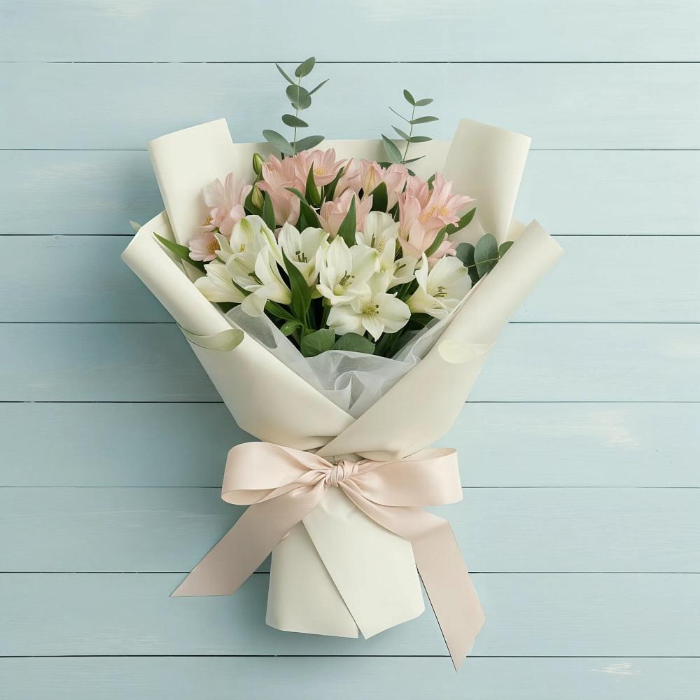 Букет цветов из: Альстромерии в Задонье