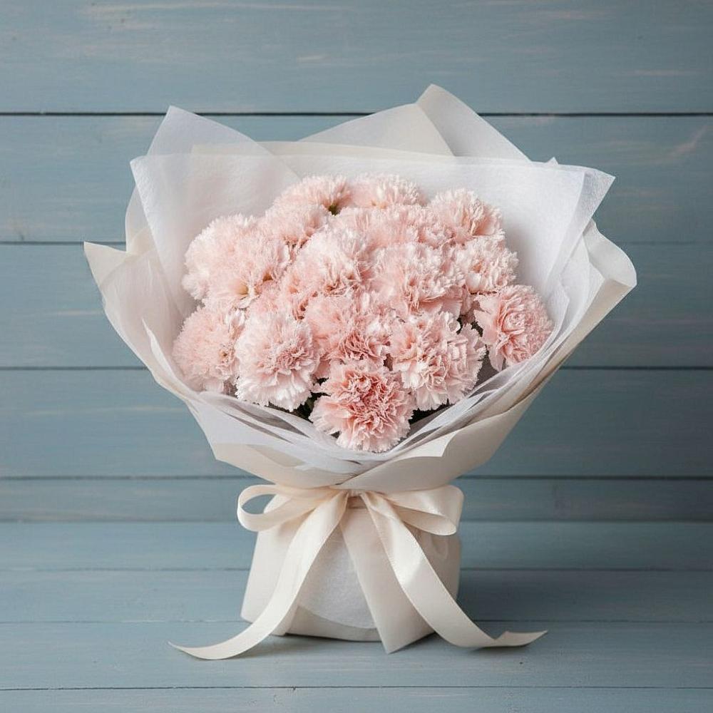 Букет цветов из: Гвоздики в Задонье