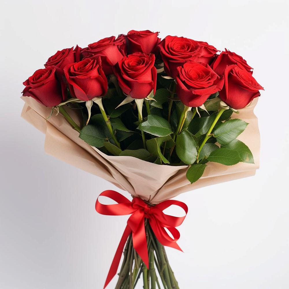 Букет 11 Красных роз Эдлесс Лав в Задонье